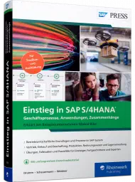 RW-8156, Einstieg in SAP S/4HANA, Buch von Rheinwerk Verlag mit 587 S., EUR 49,90 (ET 11/2022), ISBN: 978-3-8362-8156-0