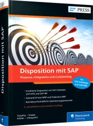 RW-8584, Disposition mit SAP, Buch von Rheinwerk Verlag mit 795 S., EUR 89,90 (ET 02/2022), ISBN 978-3-8362-8584-1